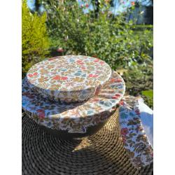 Charlotte alimentaire « Corail fleuris » – motif fleuri pastel