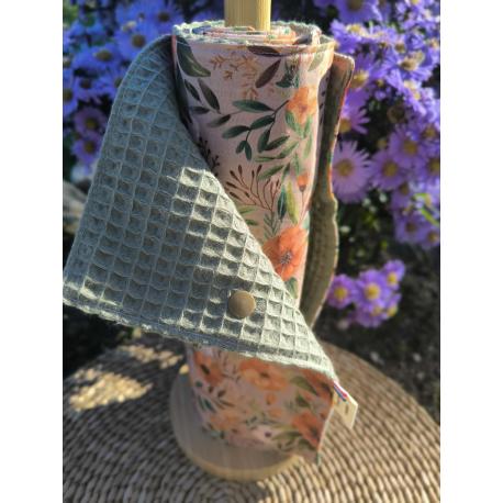 Essuie-tout lavable fleurs d'automne