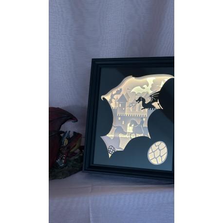 Cadre lumineux Dragons