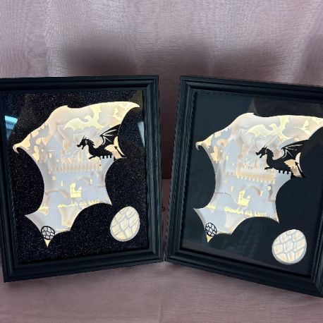 Cadre lumineux Dragons