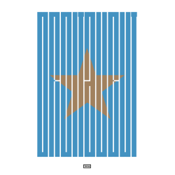 Affiche OM en hommage à Tania Mouraud