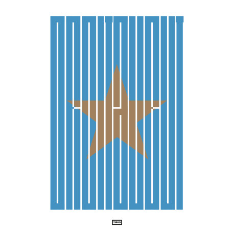 Affiche OM en hommage à Tania Mouraud