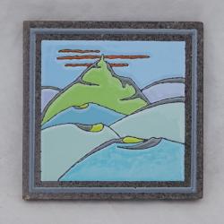 Dessous de plat avec décor régional