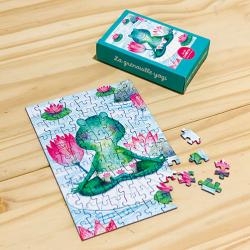 Mini puzzle 99 pièces - La grenouille yogi