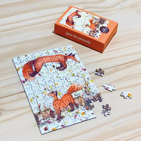 Mini puzzle 99 pièces Jeux de renards