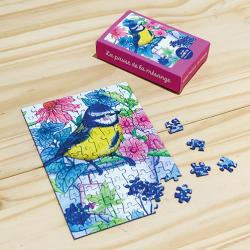 Mini puzzle 99 pièces - La pause de la mésange