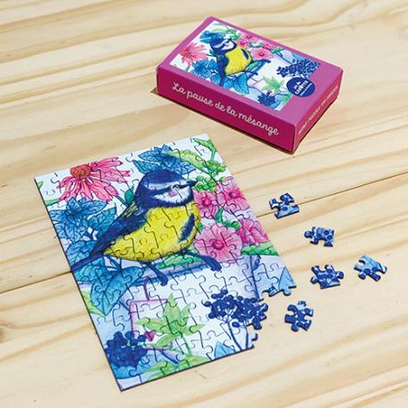 Mini puzzle 99 pièces La pause de la Mésange