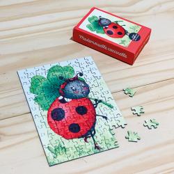 Mini puzzle 99 pièces Mademoiselle Coccinelle