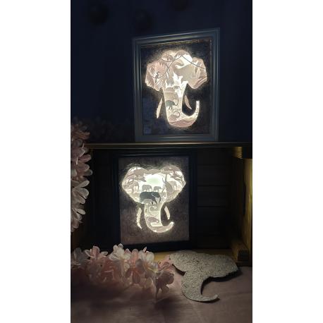 Cadre lumineux édition spéciale Bouse d'éléphants