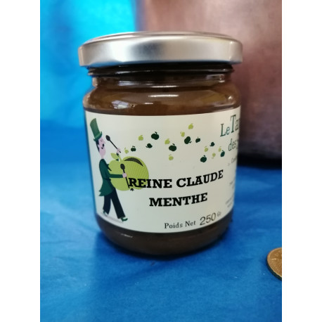 CONFITURE DE REINE CLAUDE MENTHE 250 GR