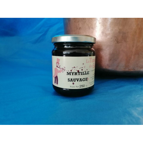 CONFITURE DE MYRTILLE SAUVAGE 250 GR